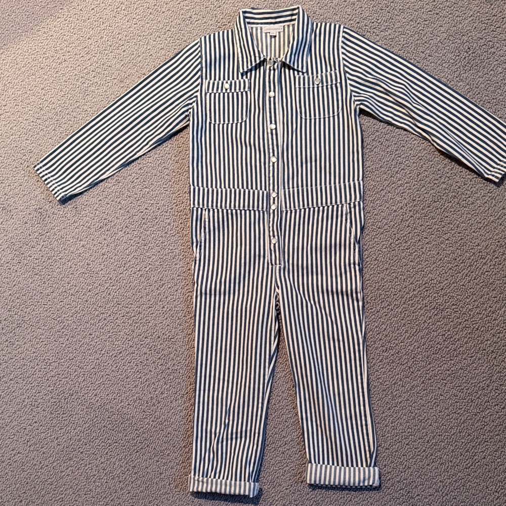 Striped Black and White Jumpsuit